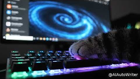 Cat paw taps keyboard, triggering endless text generation loop in WordPress.