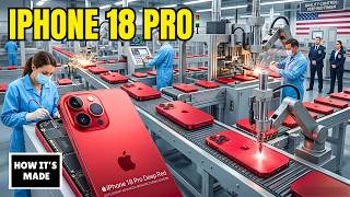 Inside the Apple Factory: Manufacturing the Deep Red Titanium iPhone 18 Pro (Full Process)