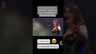 #Nightwish 2022 *HELLFEST  show. #floorjansen final 16 second ending note of “Ad Astra” 😍😍😍