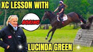 CROSS COUNTRY LESSON WITH LUCINDA GREEN | 5* RIDER TEACHES MAXIMUS || VLOG 121