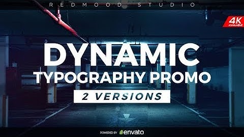 After Effects Template: Dynamic Typography Promo
