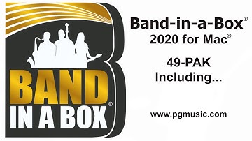 Band-in-a-Box® 2020 for Mac® - 49-PAK Overview