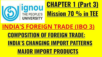 IGNOU- MISSION 70 %: M.COM IBO 3 CHAPTER 1 (PART 3) JUNE TEE EXPECTED Q&A