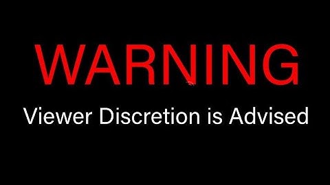 WARNING: The Following VIDEO IS Offensive To Audiences, Viewer Discretion IS Advised