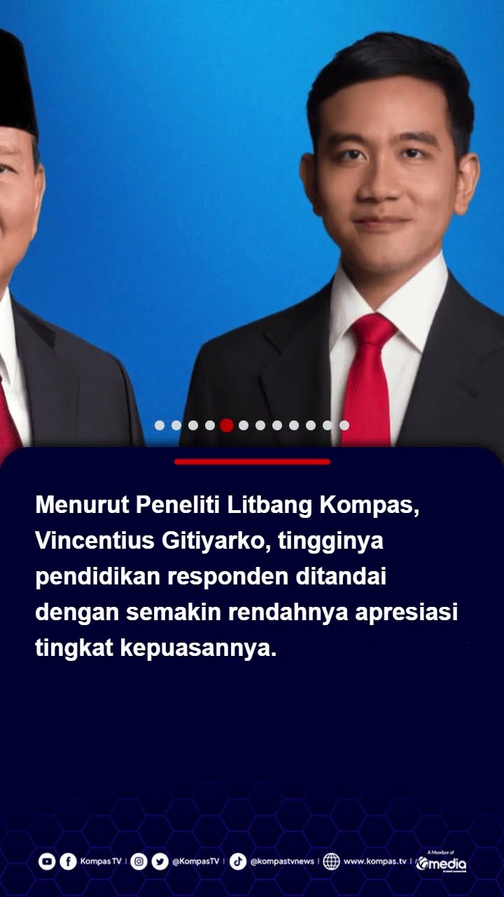Responden Berpendidikan Dasar dan Status Ekonomi Rendah Paling Puas dengan Kinerja Prabowo #prabowo