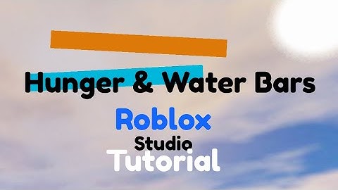 Hunger/Water Bar Tutorial🥓