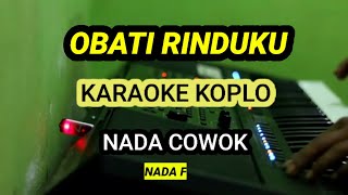 OBATI RINDUKU - Karaoke Dangdut koplo - Nada Cowok - Cut Rani