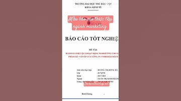 Mẫu báo cáo thực tập ngành Marketing - lưu lại khi cần nhé - dichvuthuctap.net