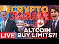 Crypto Crackdowns | Canada Altcoin Buy Limits + FDIC Deterring Crypto Banking