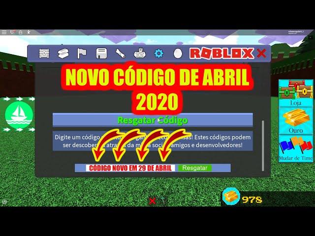 Codigo Novo no Construa Um Barco Por Tesouro Roblox 2020 