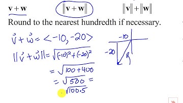 Trig Adding and Finding Magnitude of Vectors
