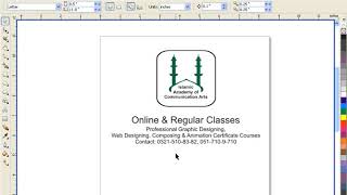 Corel Draw working With Urdu Text-2 Urdu Version