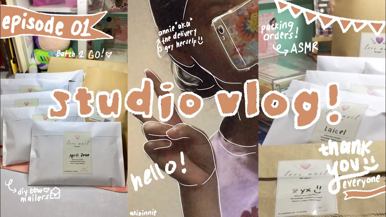 studio vlog // preparing for a shop update, packing orders ASMR, and more ! | 