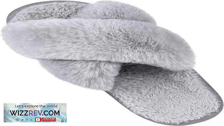 Comwarm Women's Cross Band Fuzzy Slippers Fluffy Open Toe House Slippers Cozy Review