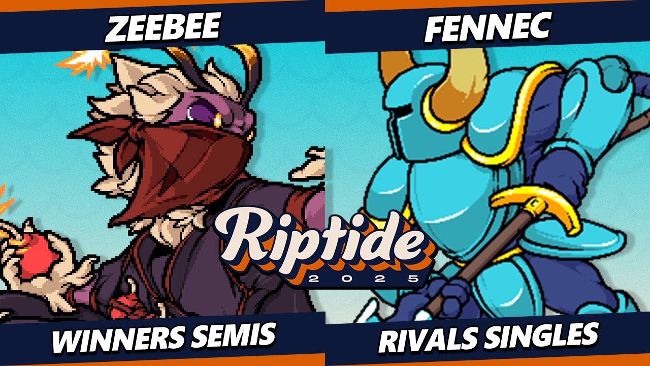 Riptide 2025 TOP 8 - Fennec (Shovel Knight) Vs. ZeeBee (Mollo) Rivals of Aether - RoA