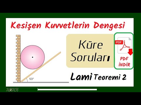 Küre Soruları (Üç Kuvvetin Dengesi, Lami Teoremi 2)