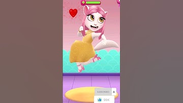 🥰😜My talking angela 2-911 #shorts  #my talking 🤪🙄👩‍🔬