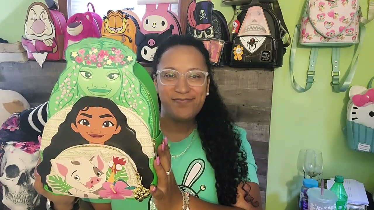 Disney Moana loungefly backpack unboxing /Three little 