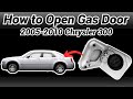 How to Open Gas Cap Door on a Chrysler 300 | 2005 2006 2007 2008 2009 2010 | Fuel | Fast and Easy!