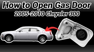 Sports Performance How to Open Gas Cap Door on a Chrysler 300 | 2005 2006 2007 2008 2009 2010 | Fuel | Fast and Easy!