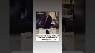Protesters Call Trump "Hitler Of Our Time" At Restaurant In Washington DC #wakeupamerica #usa #ww3
