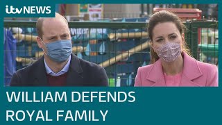 Prince William says royals 'not a racist family' after Harry and Meghan interview | ITV News