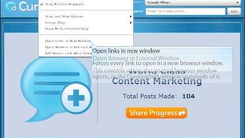 CurationSoft.com - Overview of the Main Screen V2