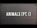 JID & Eminem - Animals (Pt. I) [Clean - Lyrics]