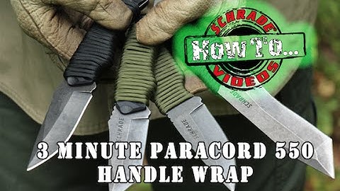 3 Minute Paracord Knife Handle Wrap - Best Simple and Easy 550 Paracord Survival Handle Wrap Schrade