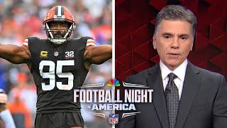 NFL Week 1 updates: Myles Garrett dominates, J.K. Dobbins tears Achilles & more | FNIA | NFL on NBC