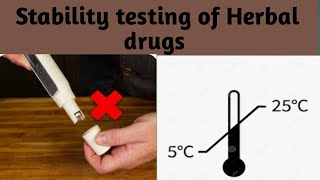 Stability testing of Herbal drugs|HDT|Unit 4|B.pharm 6sem #stabilitytesting #herbaldrugs