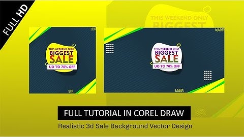 Creative Banner Design In Corel Draw | Biggest Sale Social media Banner Design | Full Tutorial