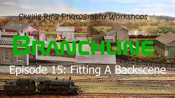 BRANCHLINE: BACK-SCENE FOR A MODEL RAILWAY LAYOUT: Easy & Cheap Method!