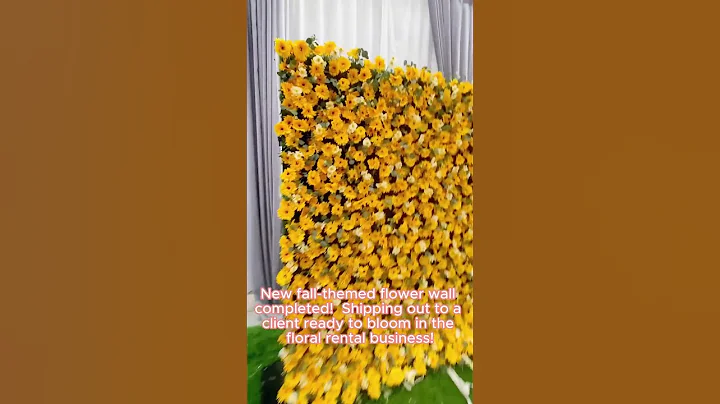 New fall-themed flower wall completed! Ready to ship!🚢 #flowers #diy