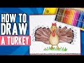 How To Draw A Turkey Tracing Your Hands Using Watercolor Brush Pens