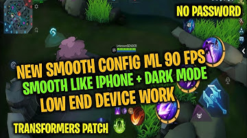 New!! Low End Device Smooth Config ML 60 Fps Anti Lag Night Mode Imperial Sanctuary