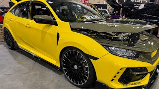 Yellow Civic Type R Stole the Show! 🔥 Custom Build Walkaround
