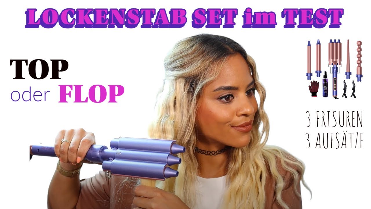 Lockenstab Set von Amazon für nur 59€ mit 5 Aufsätzen im Test | 3 Frisuren mit 3 Aufsätzen