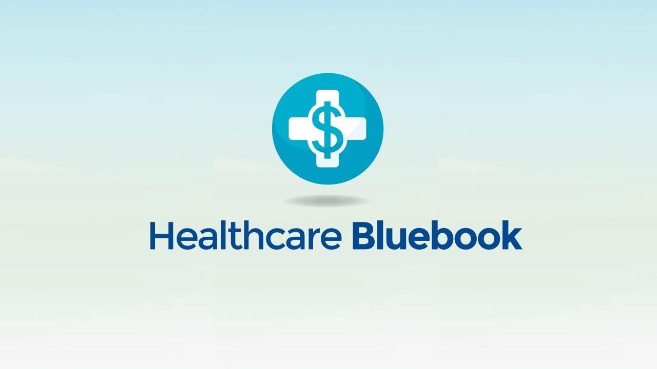 Healthcare Bluebook logo with blue cross and dollar sign