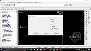 2D Beam Analysis in Ansys | Tiny Engineer