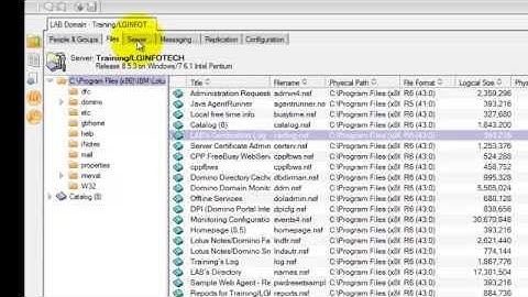 Lotus Domino Admin Class - 28 Setting Access to Create Databases on the Server