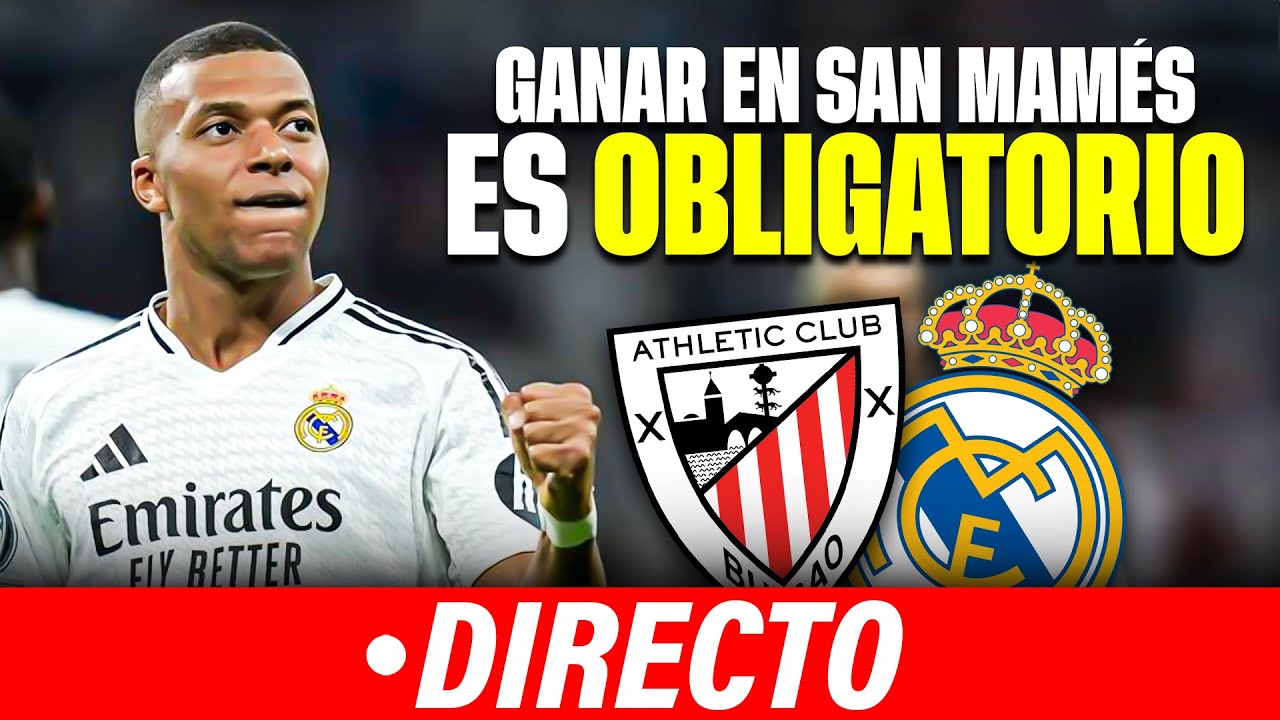🔴 EL REAL MADRID OBLIGADO A GANAR AL ATHLETIC TRAS LA VICTORIA DEL ...