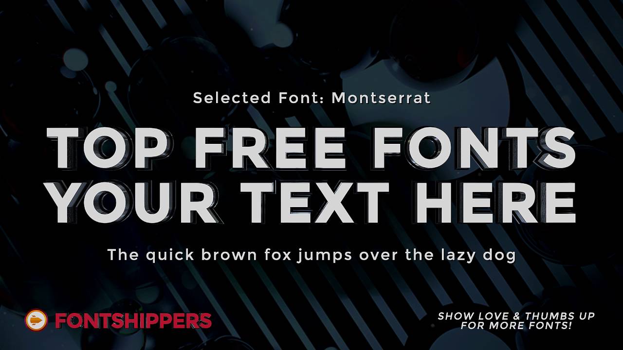 Top Free Font 1 Montserrat Download Free Fonts (for Commercial Use