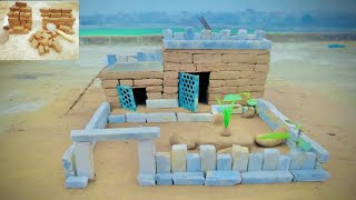 Mini clay House //And dog House How To Make Mini house And 🐶