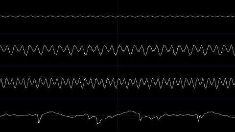 Super space invaders theme Oscilloscope [AMIGA]
