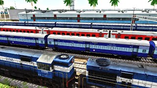 Chennai - Guruvayur Express || Race With Train and Back To Back Parallel Run || TS2023