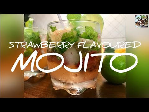 Mojito with a touch of strawberry. Beat the heat!