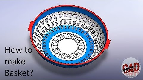 How to make Basket in Solidworks | Solidworks tutorial for beginners