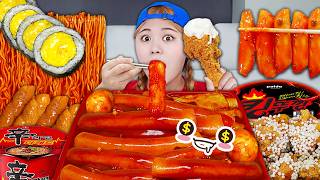 LIVE FIRE NOODLES TTEOKBOKKI MUKBANG KOREAN COLLECTION by HIU 하이유