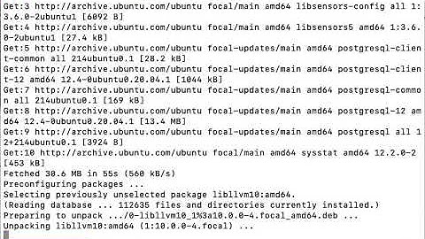 Command to install postgreSQL on Ubuntu 20.04